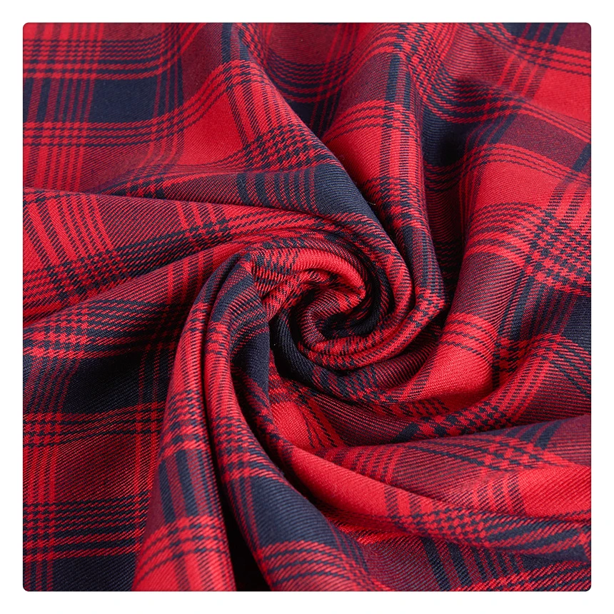 21s 120gsm  180gsm 100% cotton yarn dyed flannel supplier yarn dyed fabric plaid check yarn dyed fabric for garment