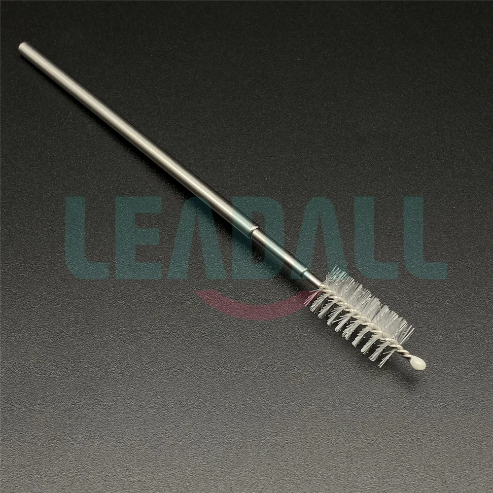 Metal straw clean brush by stainless steel