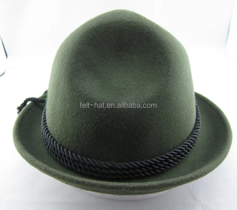 100% wool felt German Traditional bavarian hat