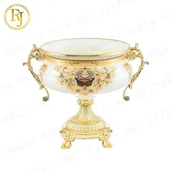 Uzbek Kazak Skidki Fruit Bowl European Porcelain Dinner Sets Idishlar Glass Gold Pattern Chinni Posuda Dinnerware Sets