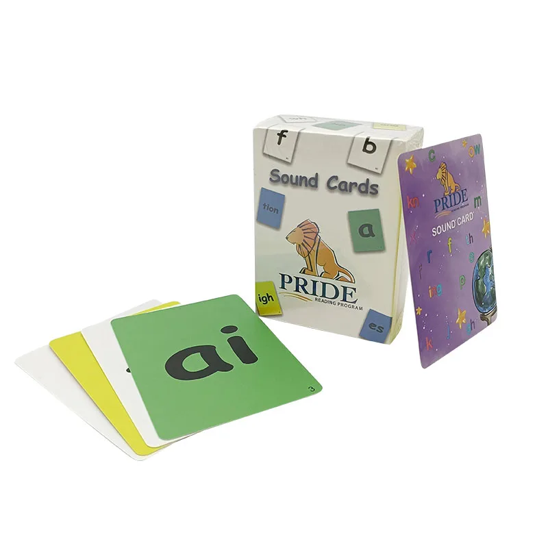 Customised Print High Quality Language Learning Educational Learning Aids Personal Play Word Learning Flash Card