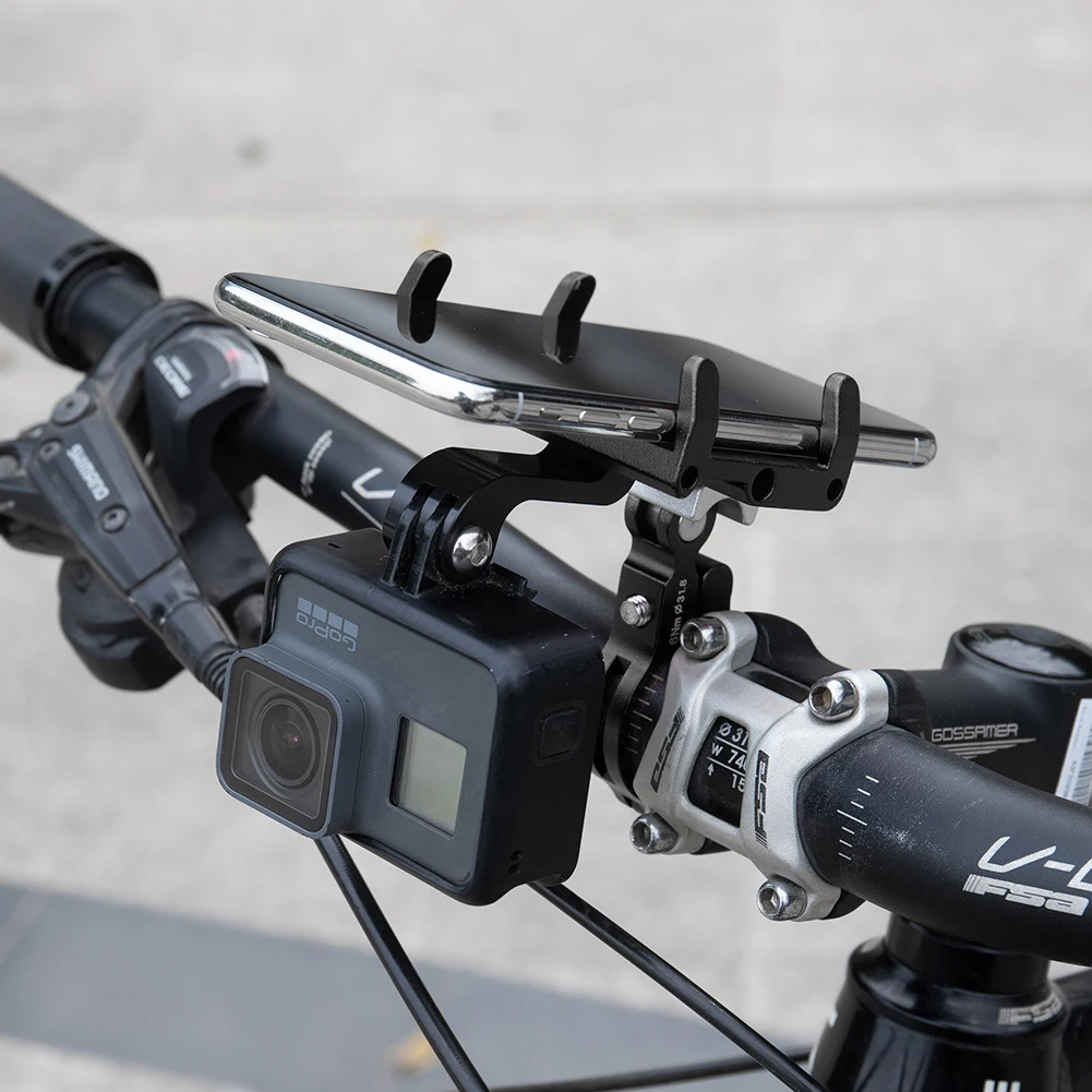 Aluminum Bicycle Phone Holder For Smartphone 3.5-6.2 inch Adjustable Support GPS Bike Phone Stand Mount Bracket