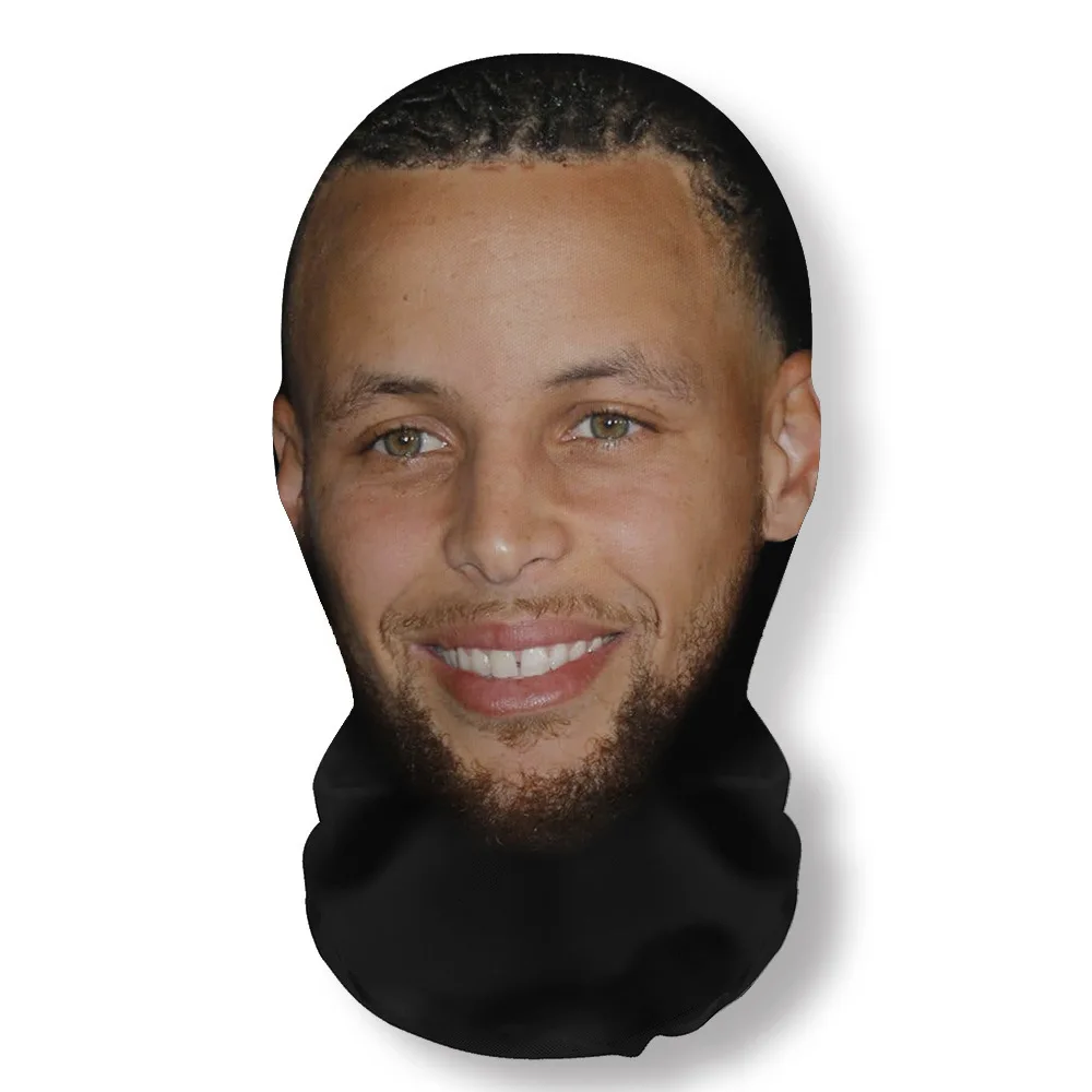 Custom Print  for  Breathable  Sweat  Hat Realistic Kan ye West Full Face Rapper Face Mask Funny Costume Cosplay Adult
