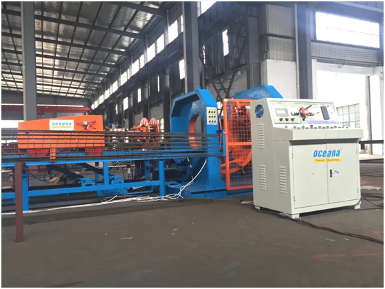Welding machine for prestressed concrete pole reinforcement cage