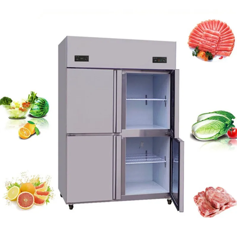 1000L Китай охладитель морозильник холодильник 4 дверей коммерческий холодильник