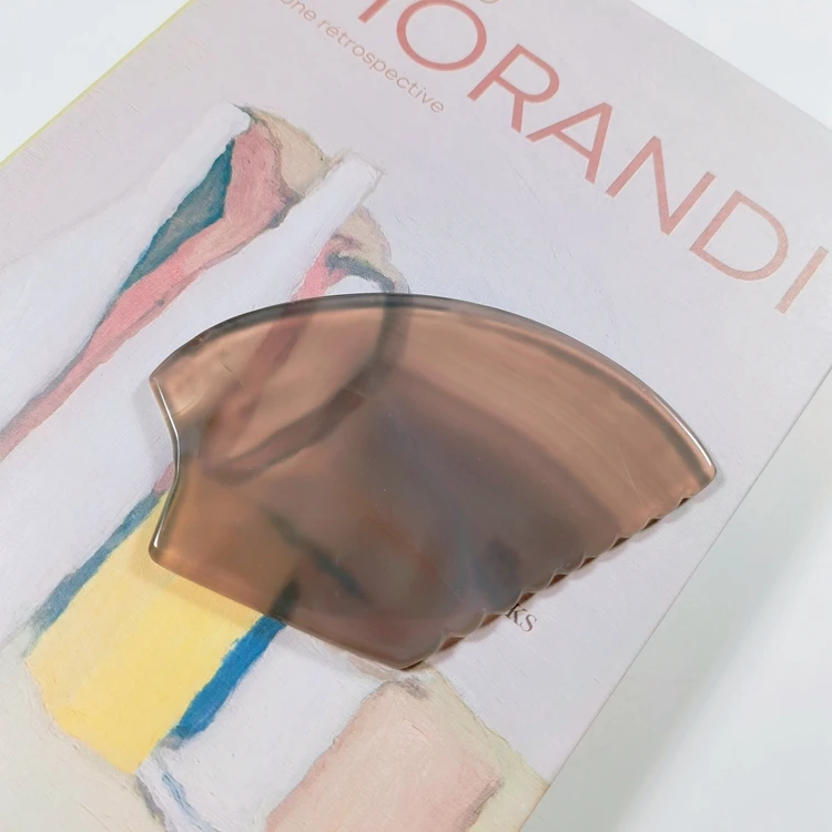 Natural Dalmatian Jasper Body Facial Gua Sha Claw Shape Massage Tools Slimming Board