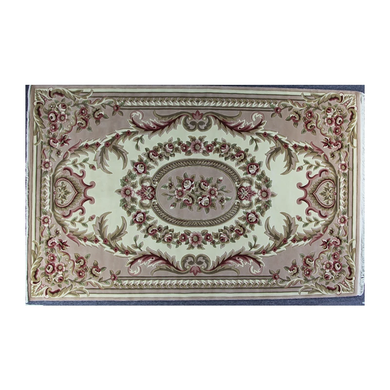 Machine Woven Hand Carved wool Traditional Floral Design Washed  Living  Room   Area Rugs