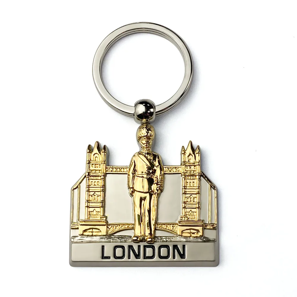 indonesia gold photo souvenirs metal keychain