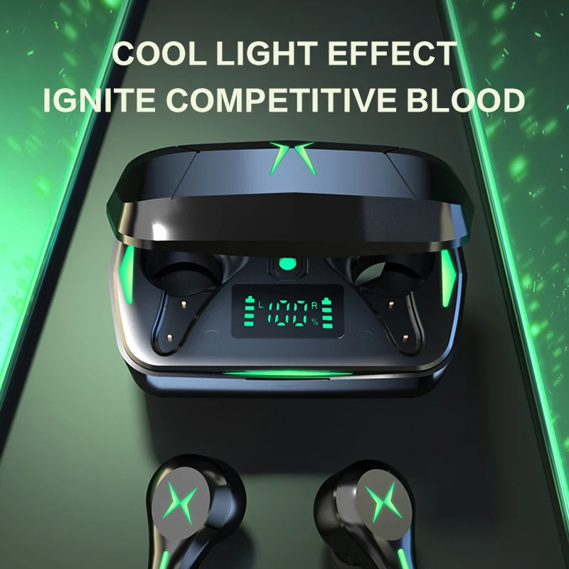 Best  Earbuds  TWS  Gaming  Wireless  Sport  Cheap Waterproof   Low Latency  HG-6  Earphones