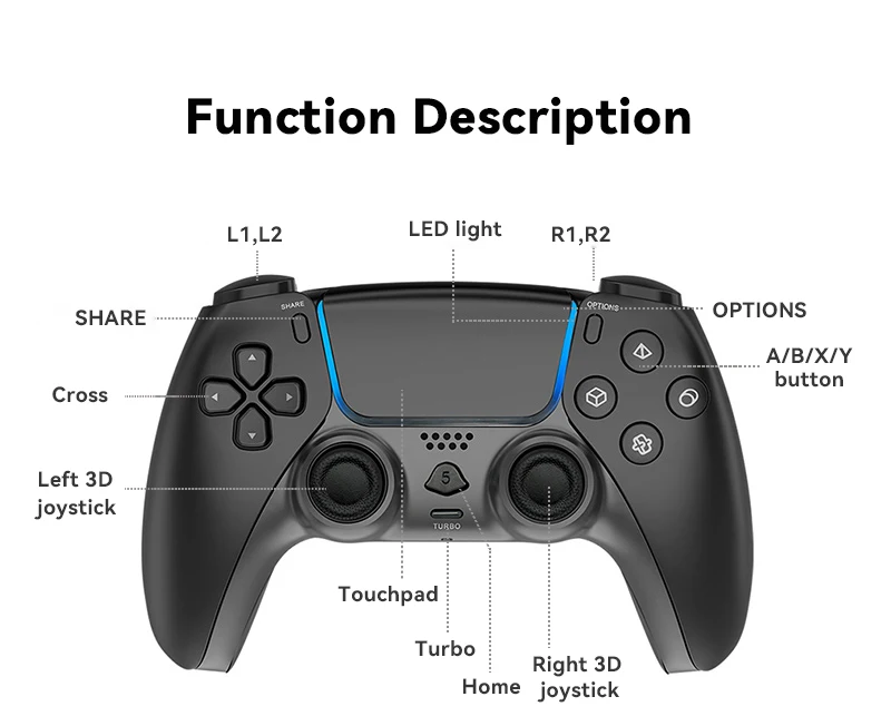 Лидер продаж оригинальный заводской PS5 PS4 беспроводной игровой контроллер для ПК джойстики и игровые контроллеры контроллера sony playstation 5