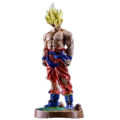 Модный стиль 43 см DBZ supersaiyan son goku Большая фигурка из ПВХ Статуя Модель Фигурки игрушки для коллекции