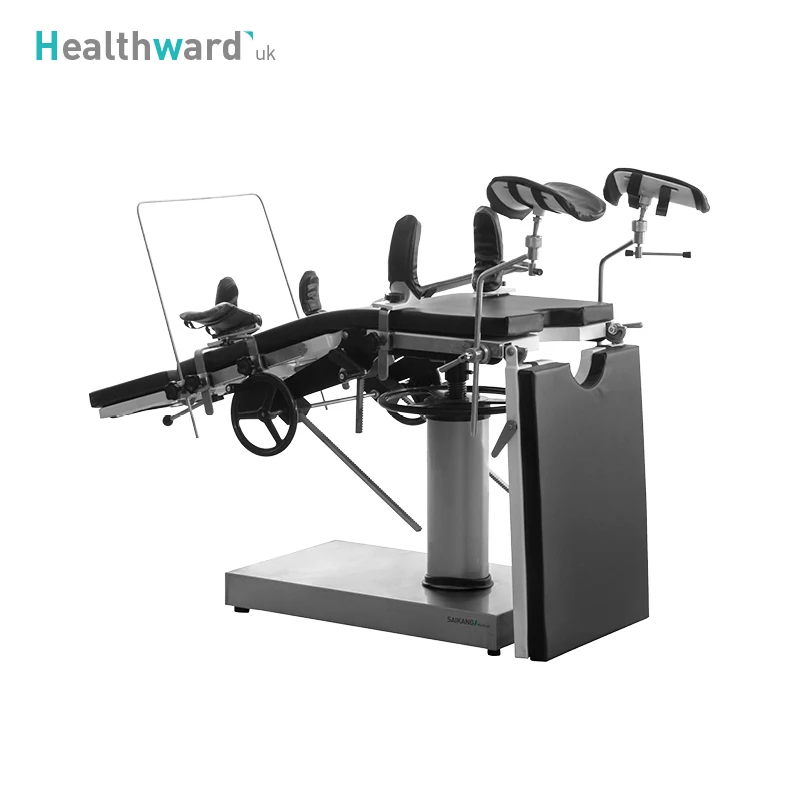 A205 Healthward Wholesale Economic Stainless Steel Obstetric Delivery Medical Surgical Manual Operating Table Price