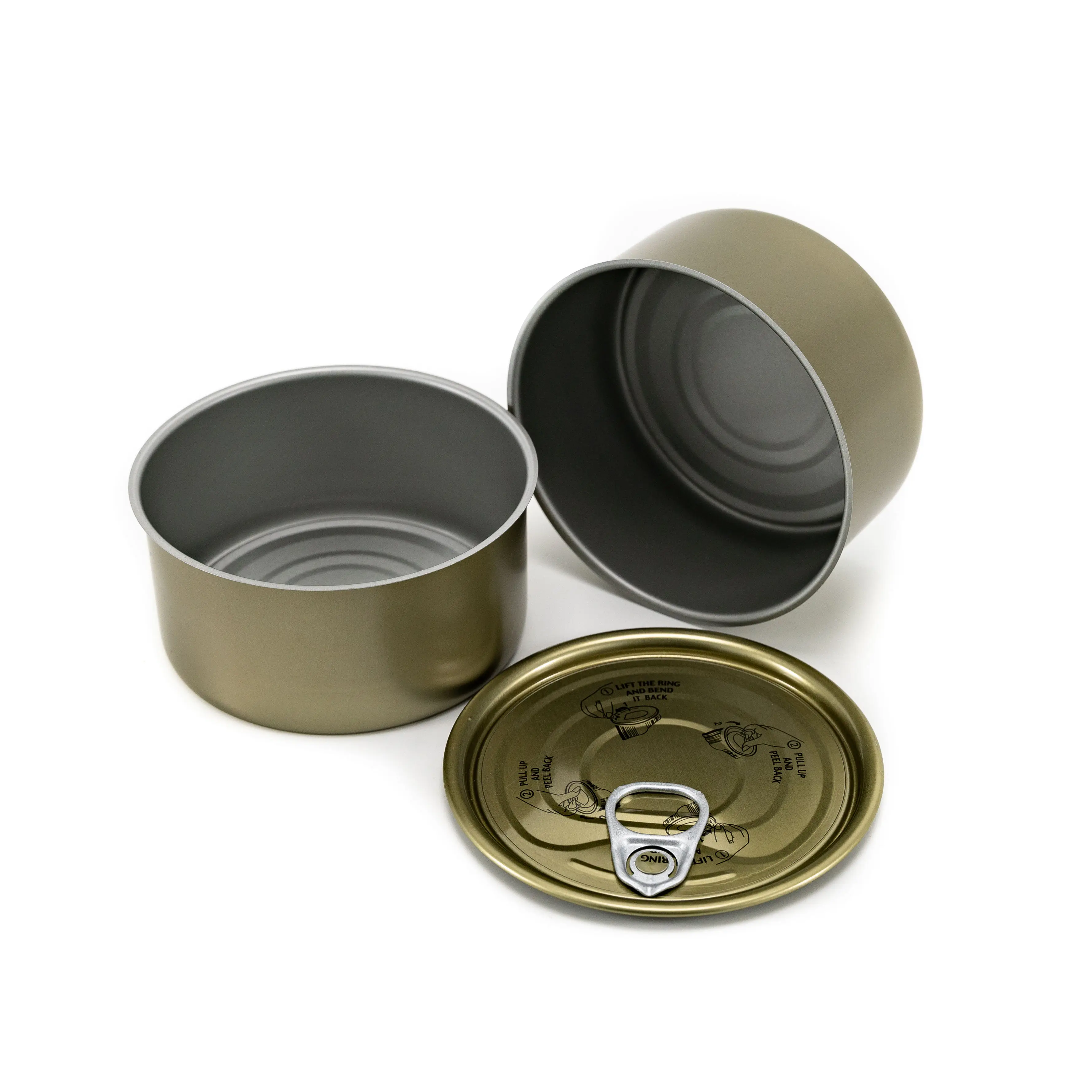 190ml Ring Pull Empty Sardine Weed Canning Machine Tea Coffee Custom Child Proof Olive Oil Metal Tin Can For Candle