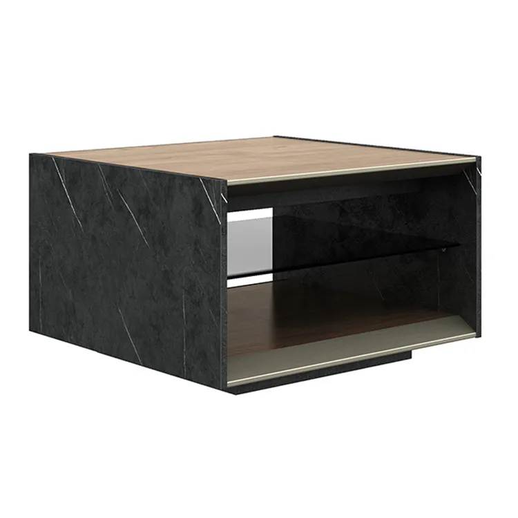 
Chinese Factory wooden furniture Durable using big luxury and high quality modern living coffee table with storage 