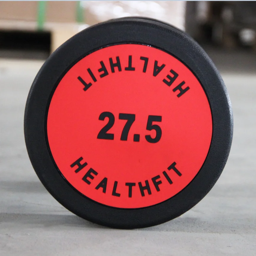 Exercise Fitness Weight Gym Fitness accessories home gym equipment round rubber dumbbell in stock Club MND