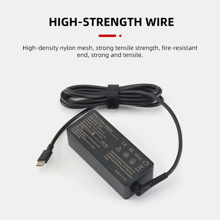 Universal Input DC Plug Quick 45W Type C Fast Adapter Charger For Laptop