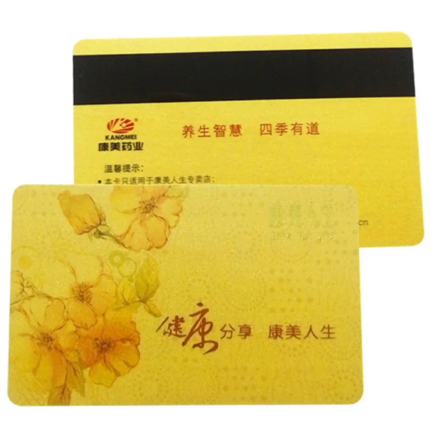 13.56mhz RFID Pvc magnetic strip card customization can print logo pattern for hotel magnetic key card