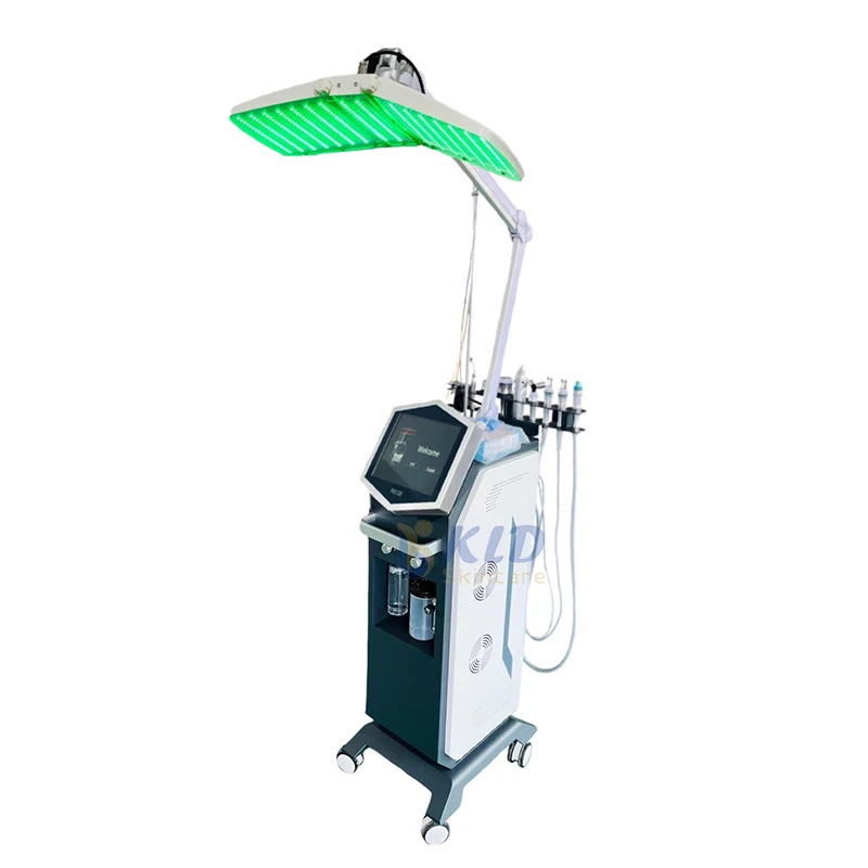 Чистый кислород водной струйной машинки для отшелушивания лица 7 видов цветов СИД ПДТ акне лечение отбеливания кожы spa Оборудование