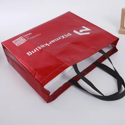 High quality Colorful Eco-friendly Laminated Custom Logo Shopping tote non woven bags