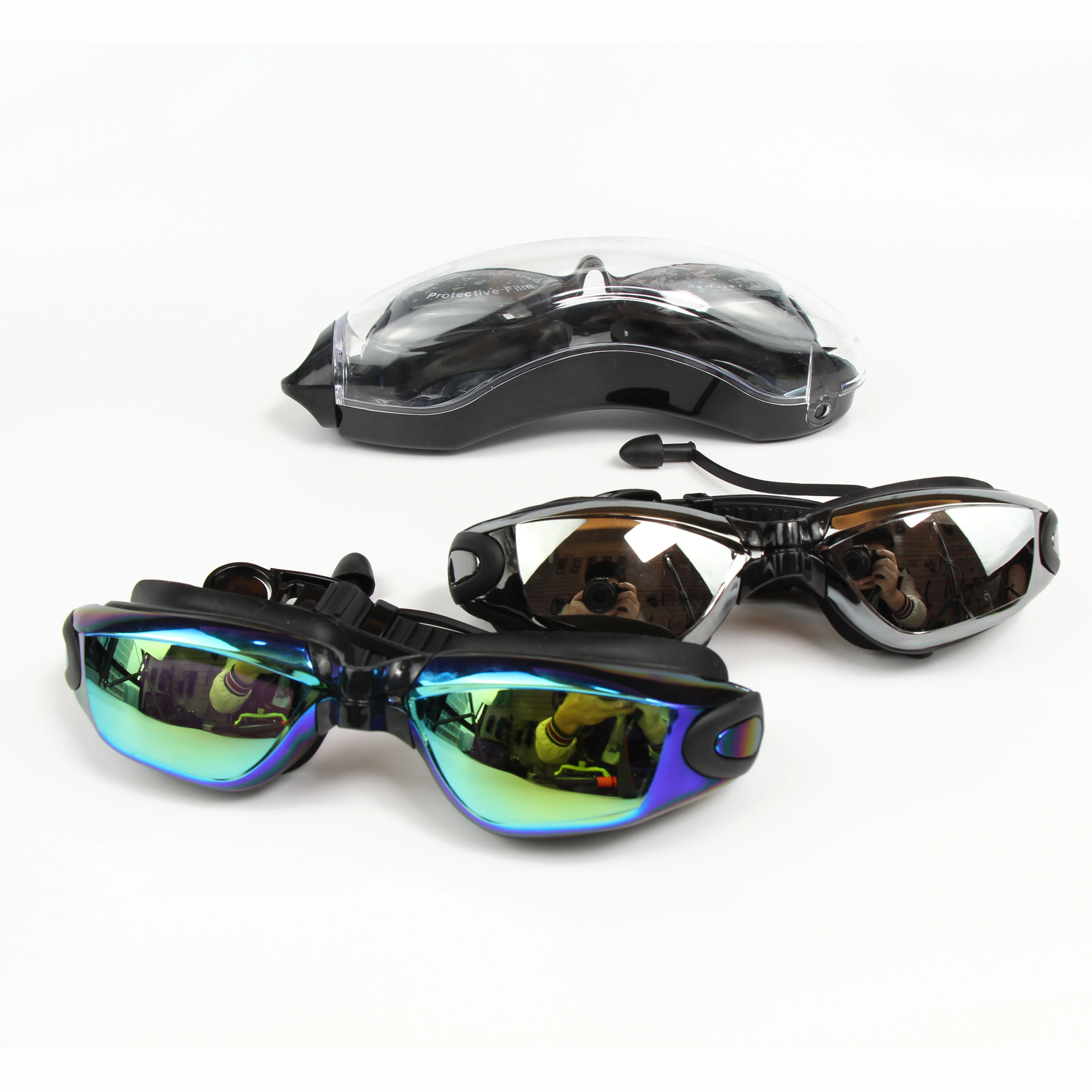 Wholesale Adult Adjustable Swimming Goggles Anti-fog High Quality Swim Eye wear eye protection Swimming Goggles