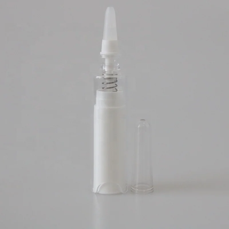 
5ml 10ml PETG Eye Cream Airless Ampoule Bottle for Eye Cream Injection Prefilled Syringe Shaped Tube 