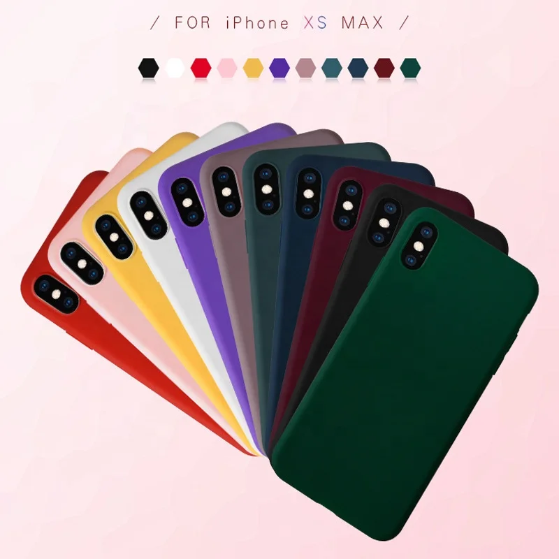 Factory Slim Soft Tpu Case for iPhone 12 Back Cover Shockproof Phone Coque Cover Case 7 8 X Xs Pro Max For iPhone 12 Case