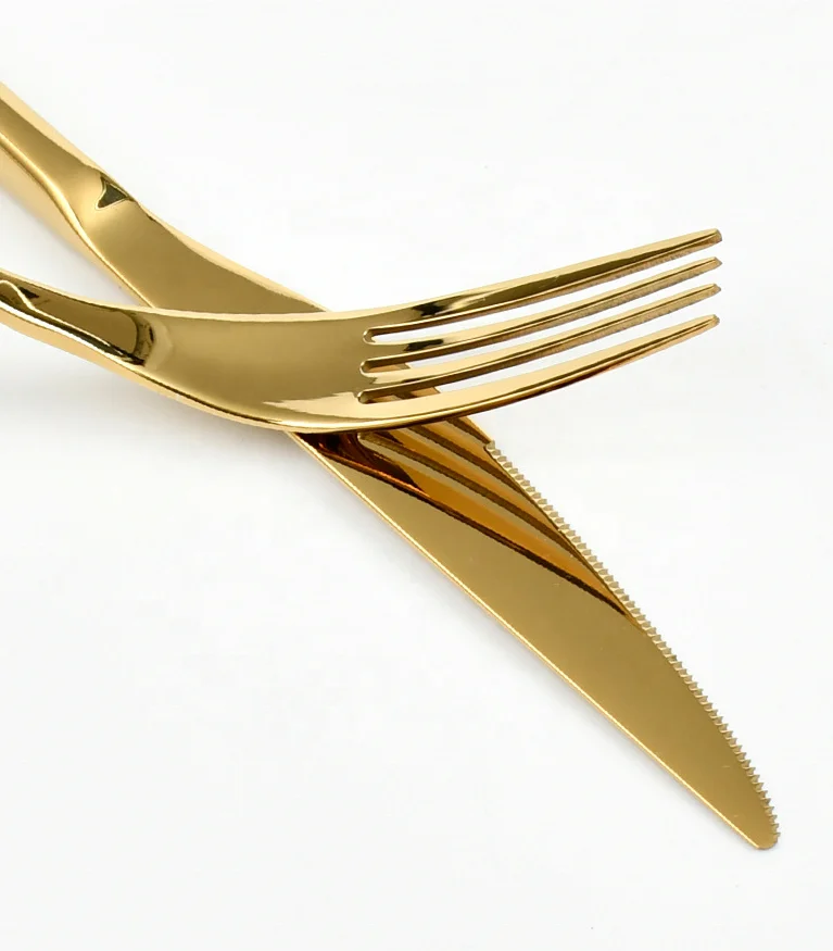 Restaurant tableware 304 stainless steel steak cutlery Nordic Moroccan dessert fork spoon tea spoon