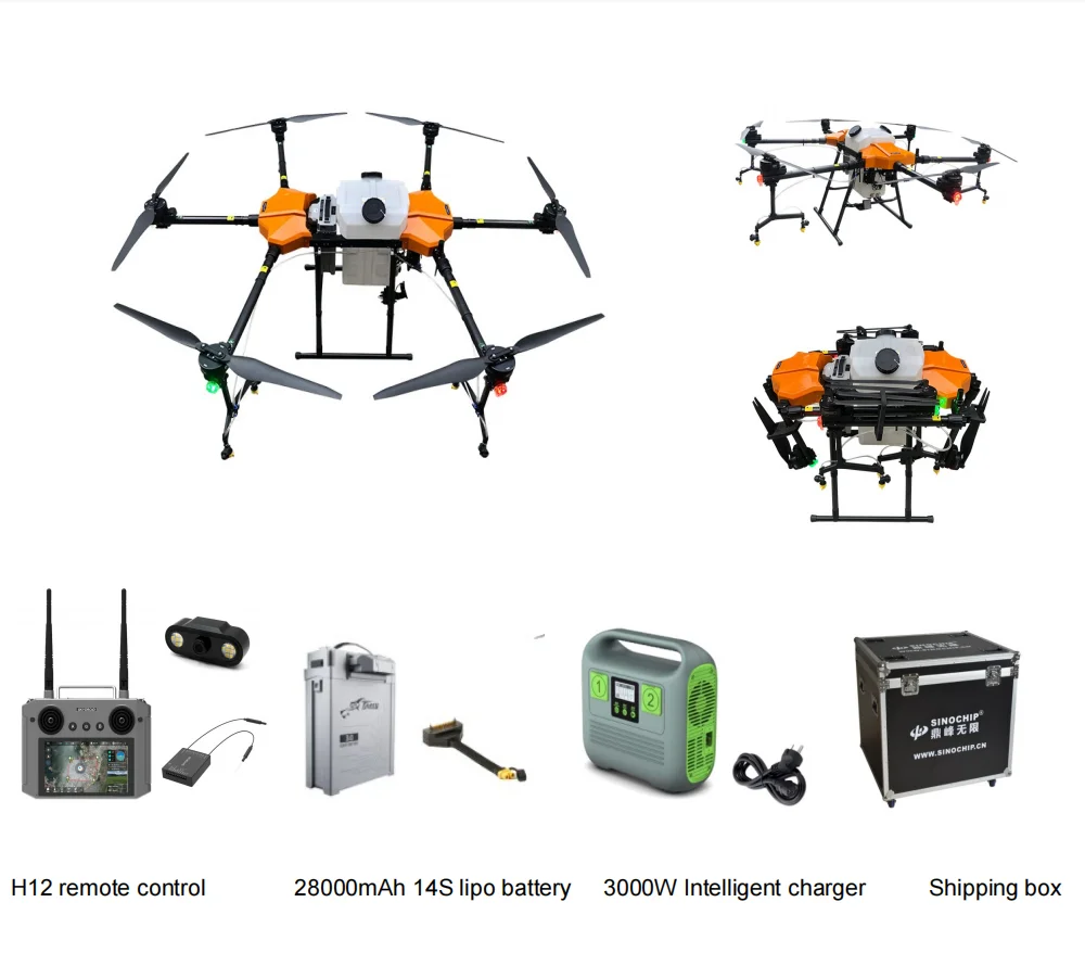 Big Drone Agras T30 Heavy Load 30kg Agricultural Drone for Rice Paddy Fruit Orchard Fertilizer Seeds Drone Agras T30 T40