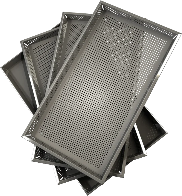 Perforated Metal Pastry Baked Food Baking Tray / Stainless Steel Cooler Pan