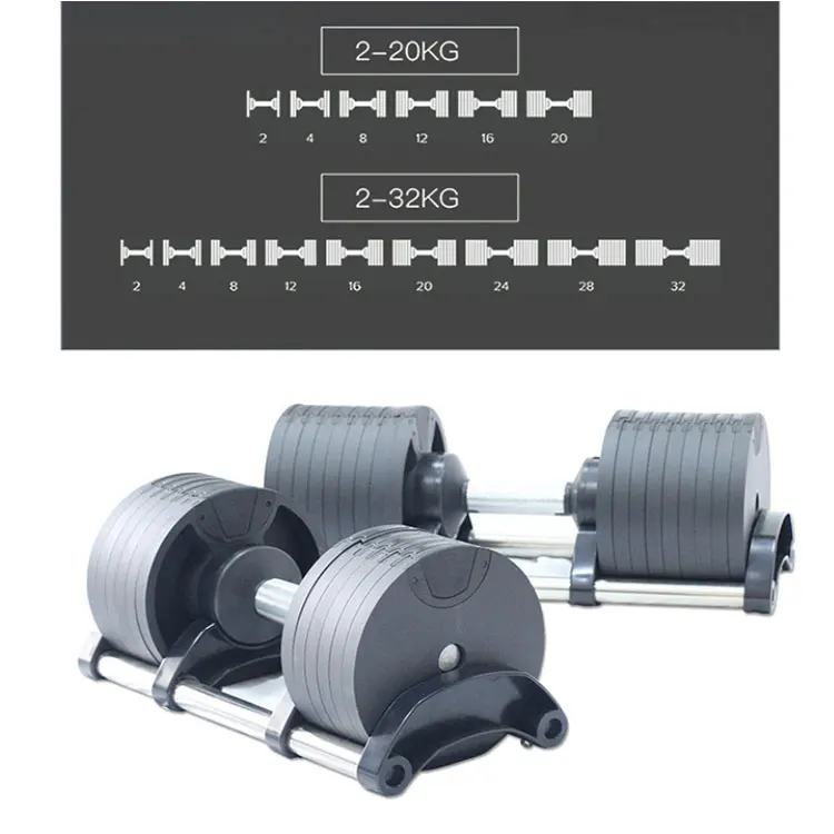 Fitness Equipment Free Weight Gym 20/24/32/36/40kg Combination Adjustable Dumbbell Set