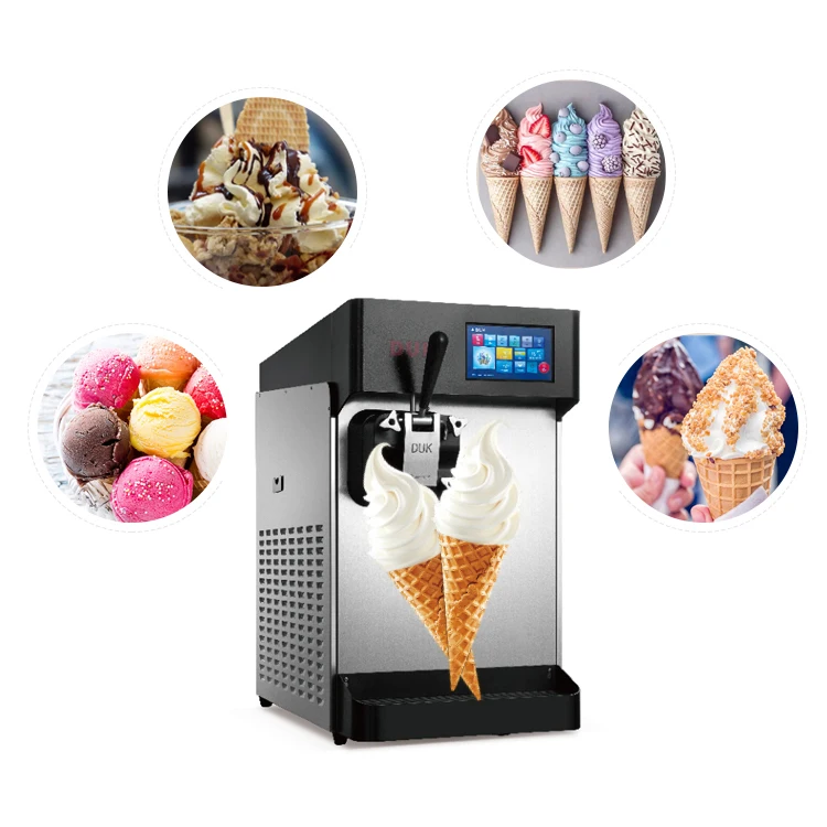 small ice cream machine maker Commercial soft serve machine for make ice cream with pre-cooling system