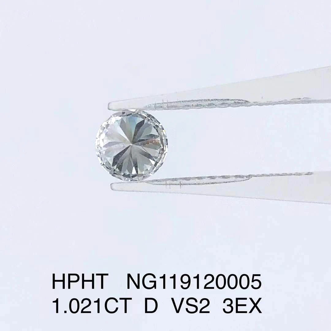 Loose Hpht Cvd Diamond IGI Certificate Round 1.021ct Lab Grown Diamond