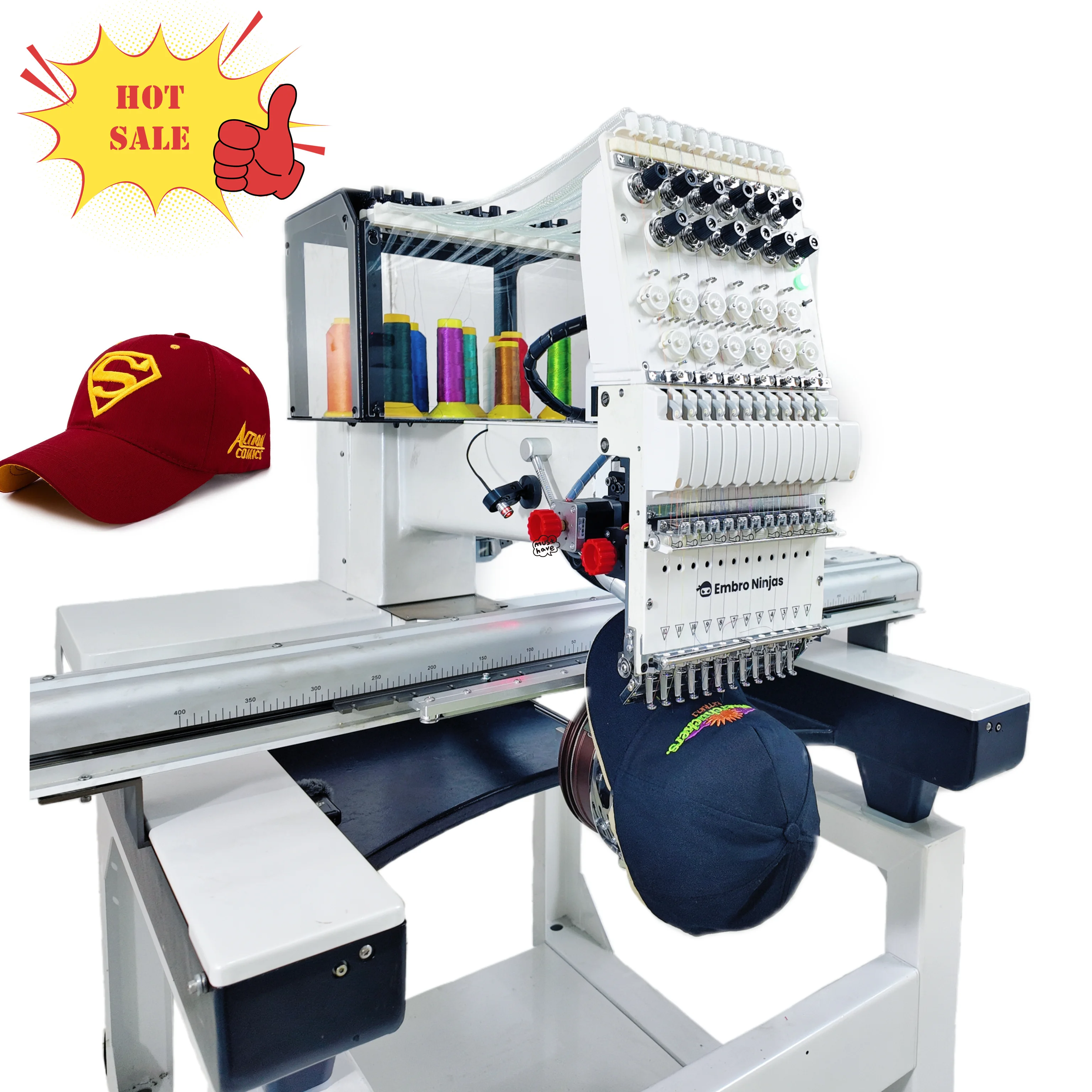 Мини-компьютер Embro Ninjas, многоигольная вышивальная машина для футболки