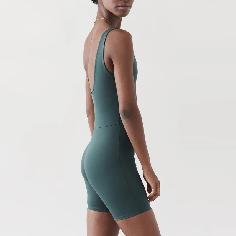 2022 New Yoga Fitness Sports Hot Selling Workout Running One Piece Active Wear Jumpsuit