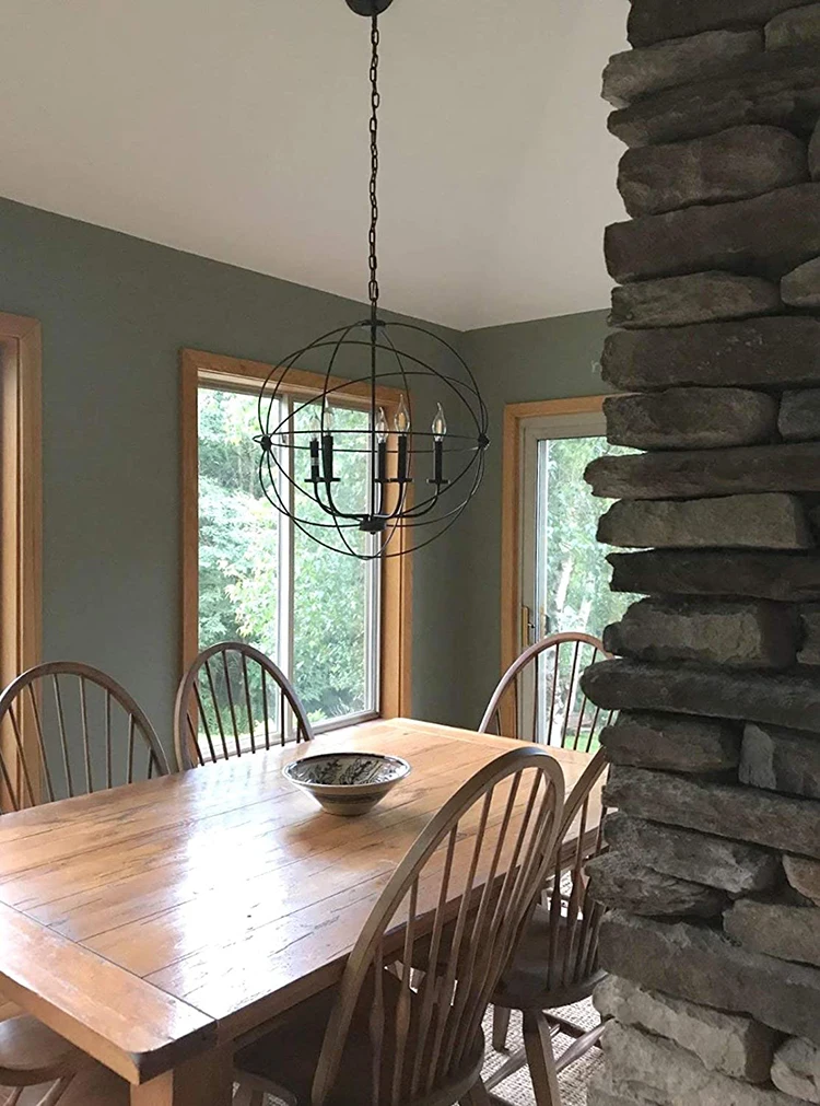 Industrial Metal Wire Cage Pendant Light Nordic Loft Decorative Lamp