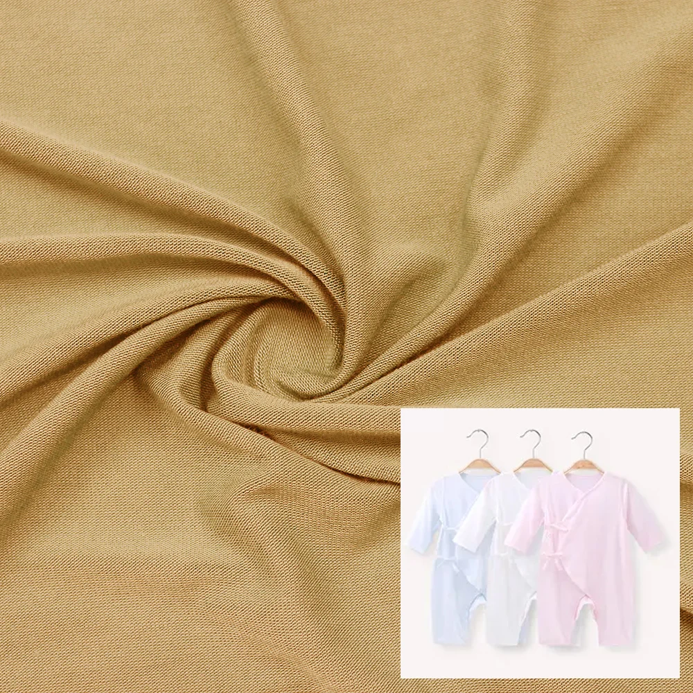 Hot Sale Manufacturer Textile UPF50 Knitted Bamboo Fiber Anti-Bacterial fabric for baby&kids clothing