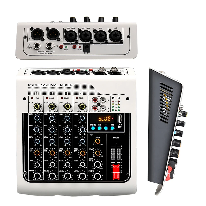Low Price Professional Audio Interface Sound Card Live Streaming Audio Mixer