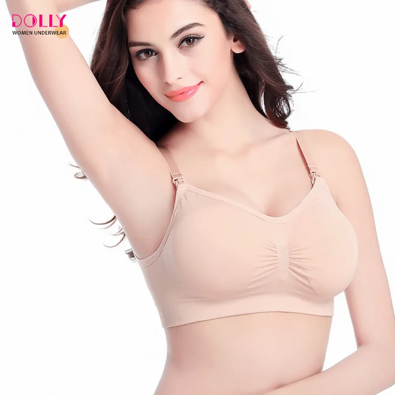 Women Maternity Full Bust Comfortable Sleeping Bra Nursing Breastfeeding Bras With Removable Pads