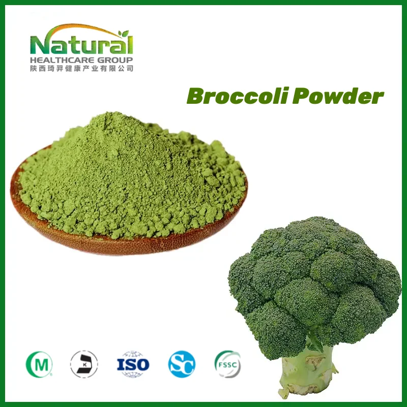 Органический продукт QYHerb Высококачественный чистый зеленый органический водорастворимый сорт брокколи порошок сока по низкой цене для продажи