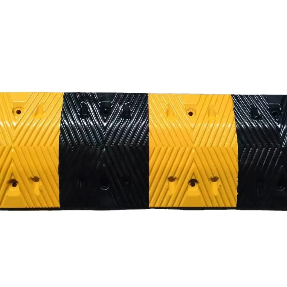 1000mm Popular Road Rubber Speed Hump Car speed Block Vehicle Speed Bump