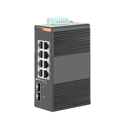Промышленный Коммутатор poe 8 портов gigabit POE + 2
