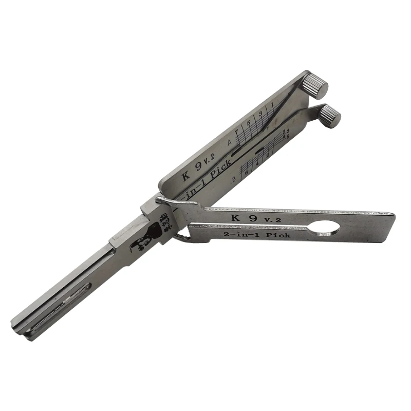Lishi K9 2 in 1 Car Door Lock Pick OPEN Decoder Unlock Tool