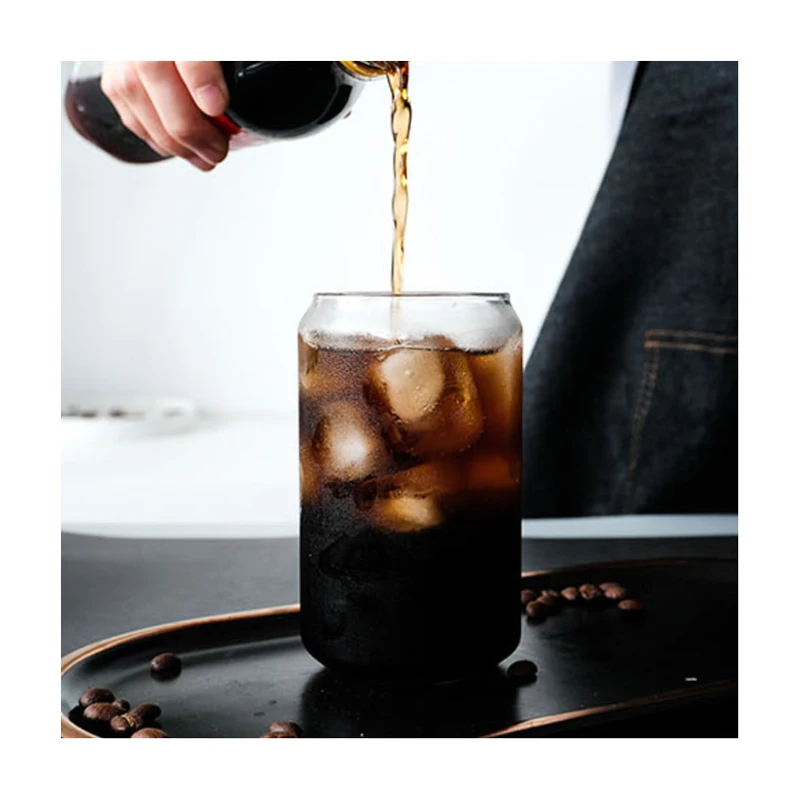 Custom DIY Print Sublimation blank glasses tumbler cola bottle soda shape beer can tea water set glass cup drinking