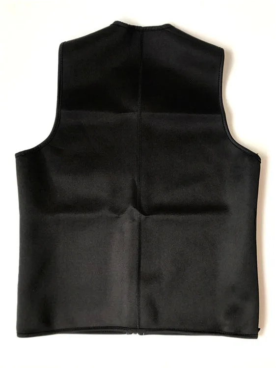 Weight Loss Workout Sauna Sweat Tank Top Zipper Shapewear Fat Burner Suit Men Neoprene