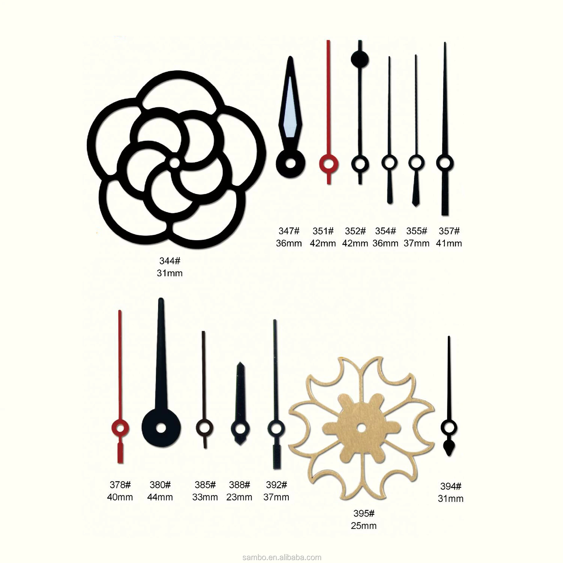 Custom Made Short Metal Clock Hands