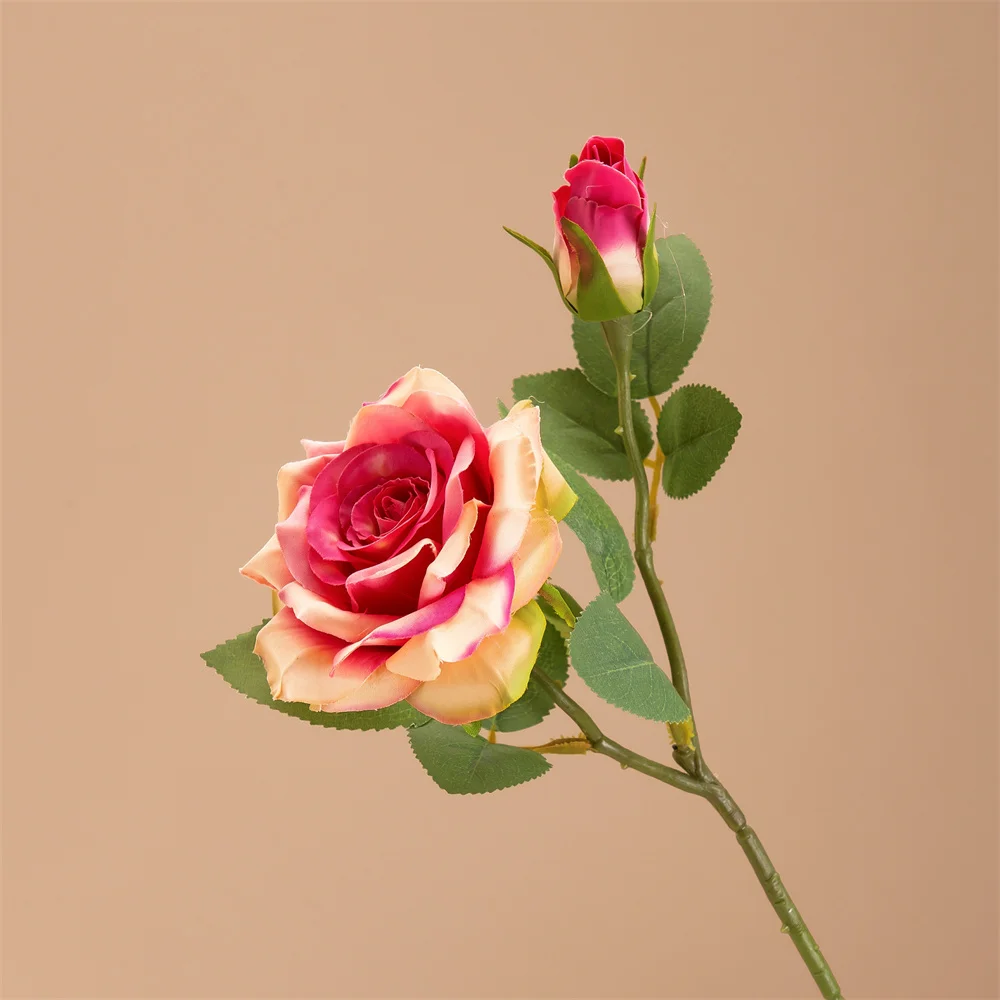 Оптовая продажа высококачественные шелковые розы на ощупь искусственные цветы для украшения дома и