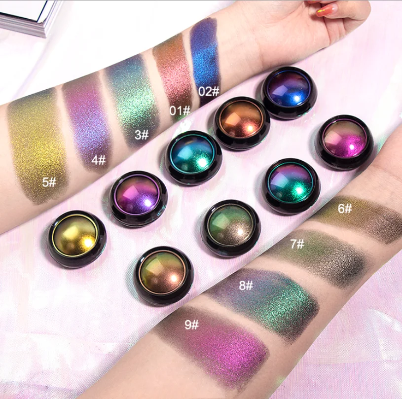 Vegan Cosmetics Chameleon Eye Shadow Metallic Pigmented Single Color Make Your Own Eyeshadow