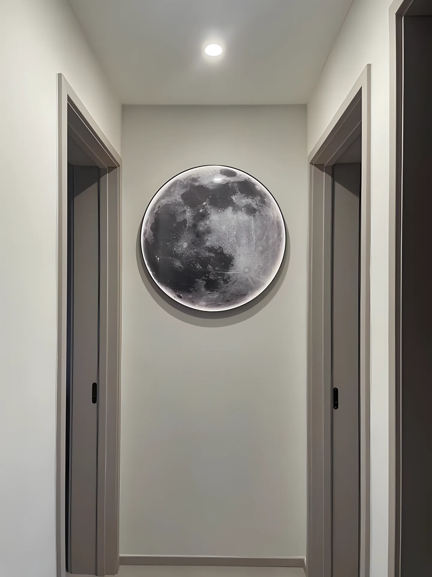 Black and White Picture Star Moon Earth Nordic Home Decor Wall Art Prints Posters round canvas frame diamond moon painting