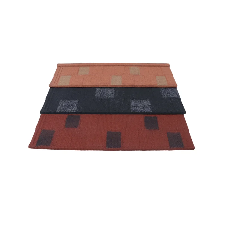 high quality Colorful Metal Sheet Stone Coated Steel Roofing Tile