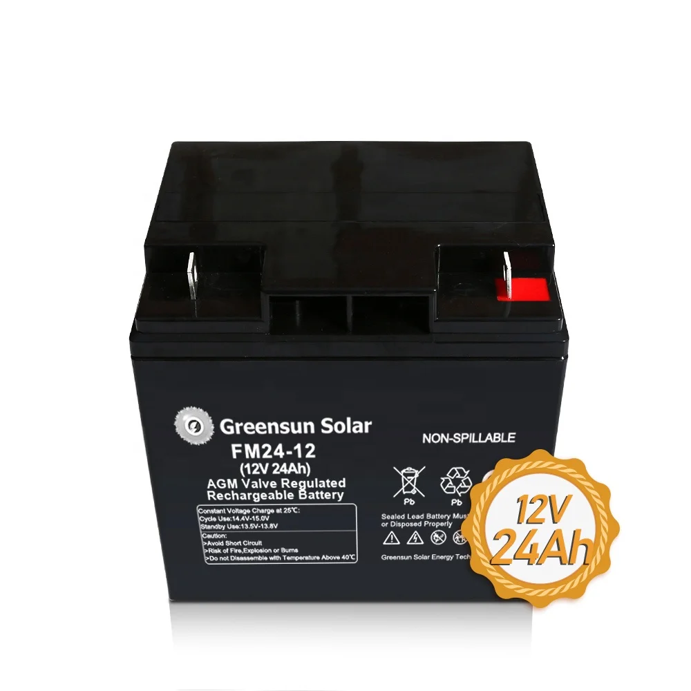 Greensun Solar 12v 12ah 17ah Sealed Acid Battery 24ah 33ah 38ah Lead Acid Batteries for Electric Bikes
